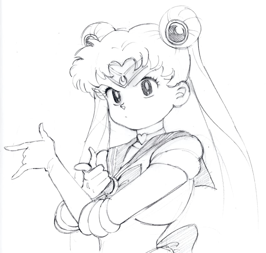 tsukino usagi and sailor moon (bishoujo senshi sailor moon) drawn by chronocrump