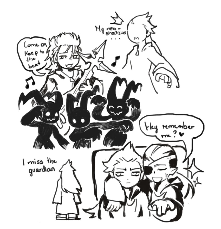 demyx, xigbar, and ansem seeker of darkness (kingdom hearts and 2 more) drawn by snoozaga