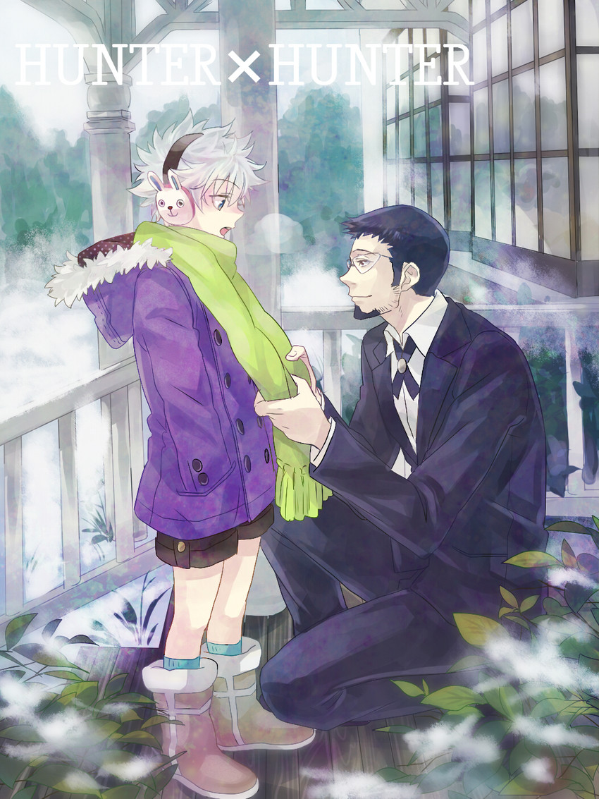 killua zoldyck and gotoh (hunter x hunter) drawn by suzaku_(zaku6584)