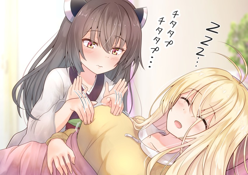 touhoku kiritan and tsurumaki maki (voiceroid) drawn by shirayume_(shirayumetei)