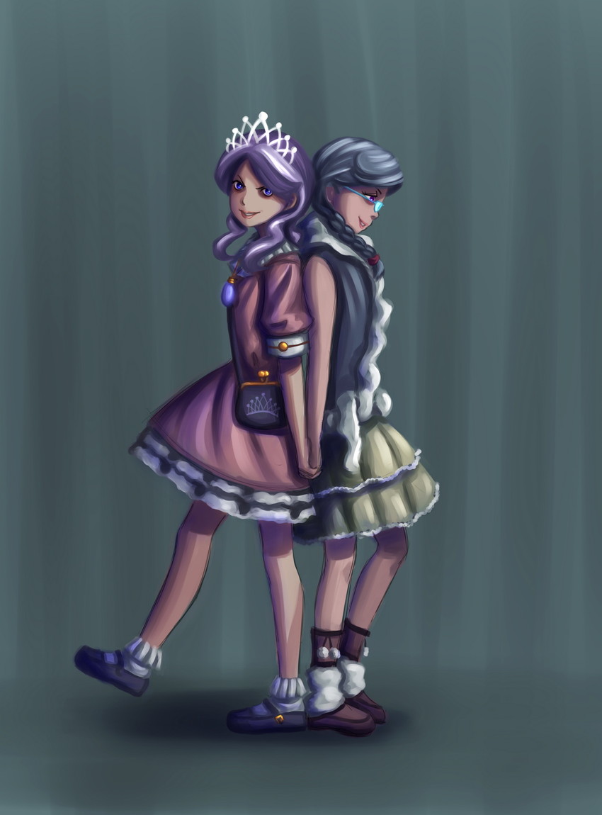 silver spoon and diamond tiara (my little pony and 1 more) drawn by ninjaham