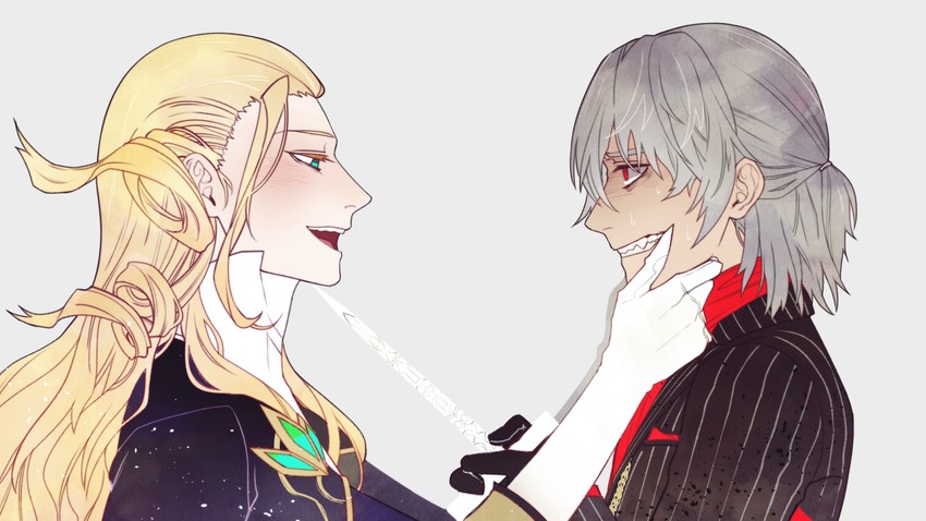 antonio salieri and wolfgang amadeus mozart (fate and 1 more) drawn by sindri