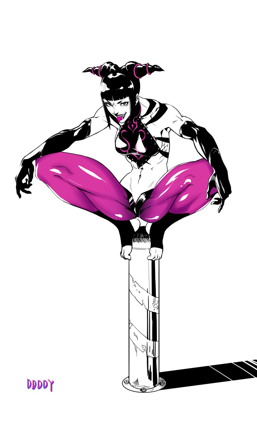 han juri (street fighter and 1 more) drawn by half-pencil