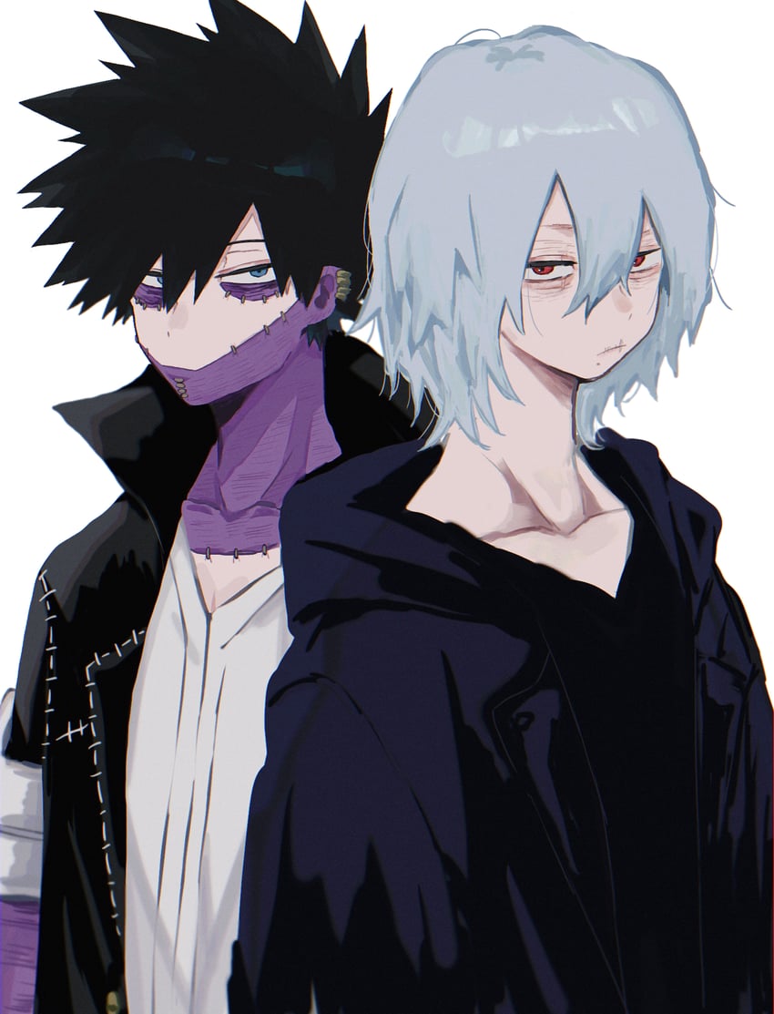 dabi and shigaraki tomura (boku no hero academia) drawn by ametaro_(ixxxzu)