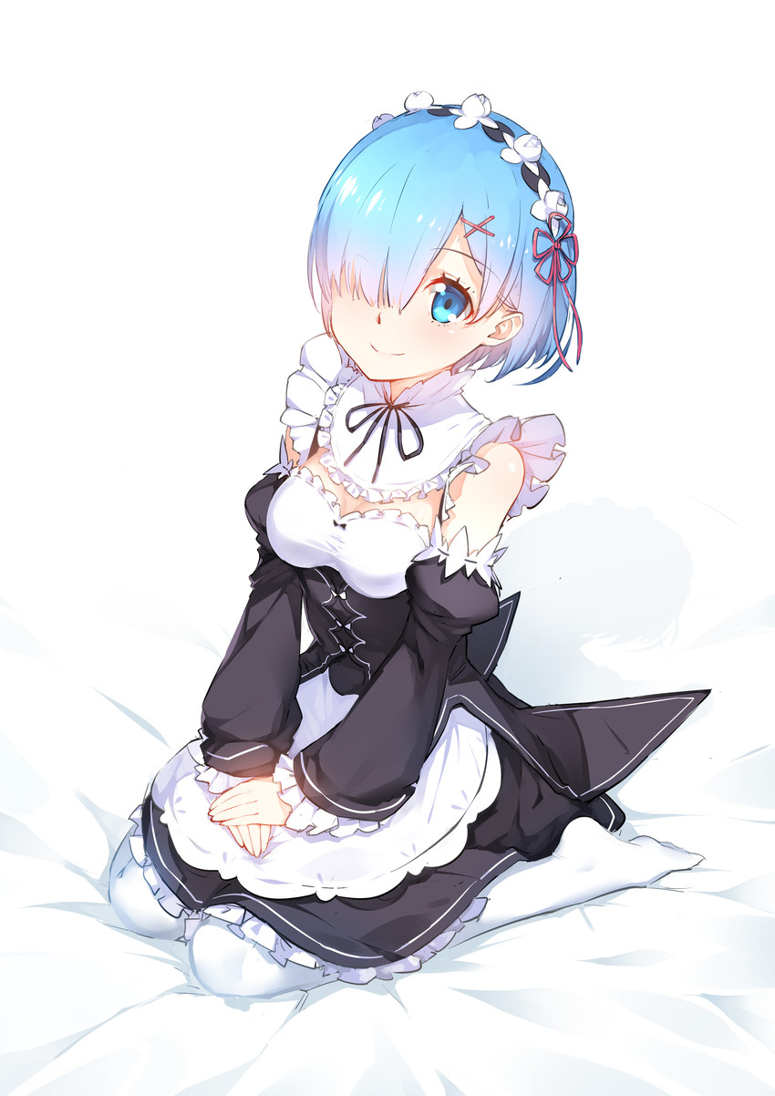 rem (re:zero kara hajimeru isekai seikatsu) drawn by chilunchilun