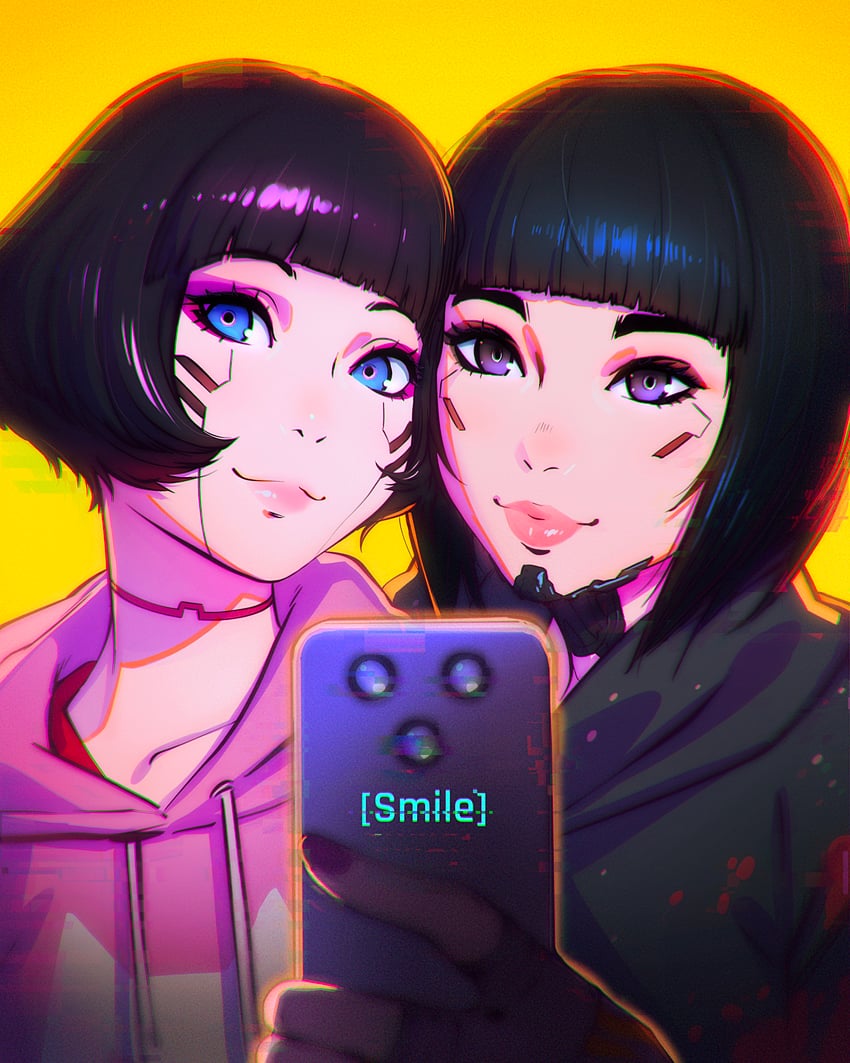 sasha, suzi, and stella ramos (real life and 2 more) drawn by ilya_kuvshinov