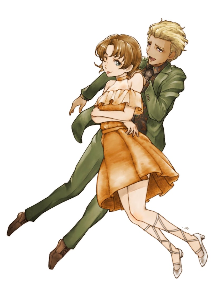 dearka elsman and miriallia haw (gundam and 2 more) drawn by eto_384