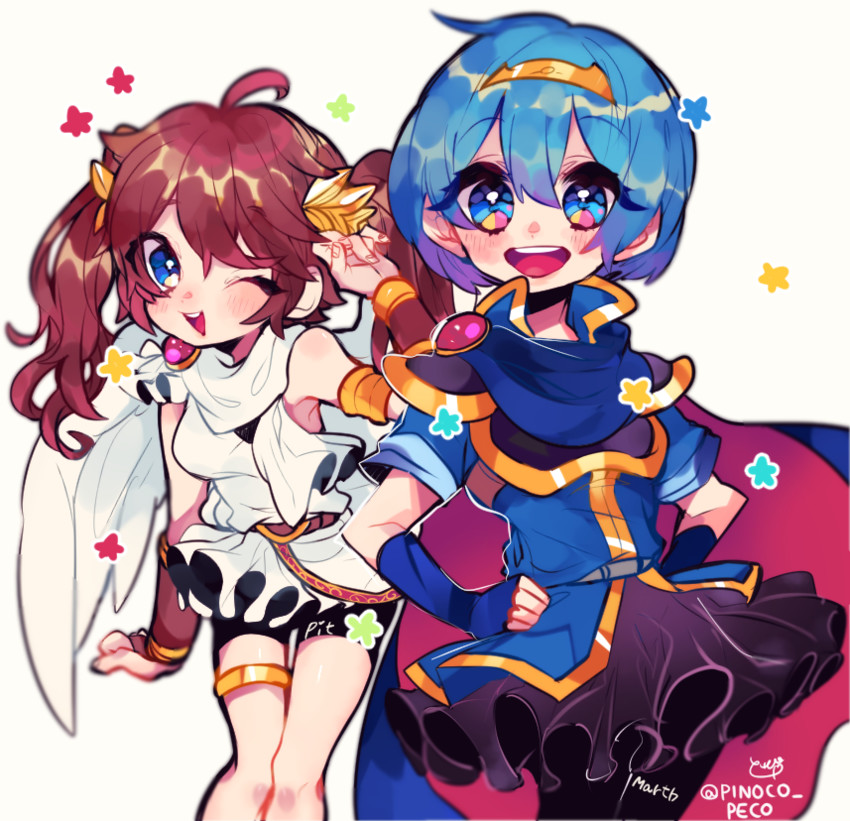 pit and marth (fire emblem and 4 more) drawn by repikinoko