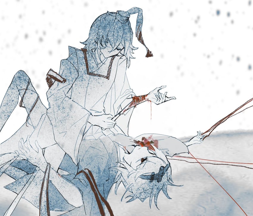 senri tsurubami and zuifeng tenkai (len'en) drawn by shengji