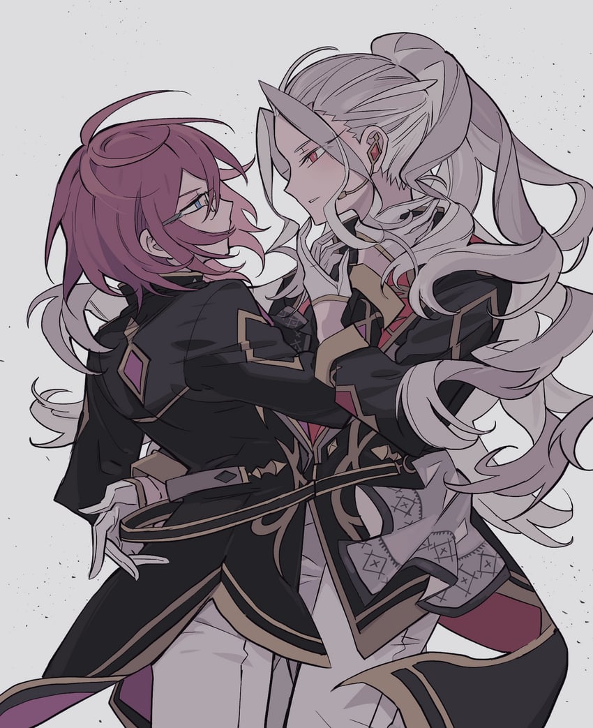 saegusa ibara and ran nagisa (ensemble stars!) drawn by meremero
