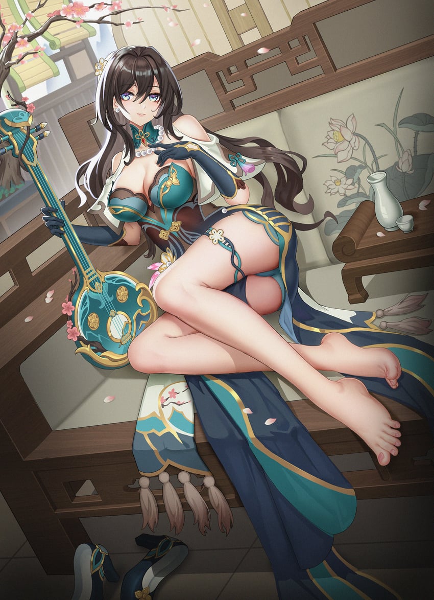 ruan mei (honkai and 1 more) drawn by suleda_kk