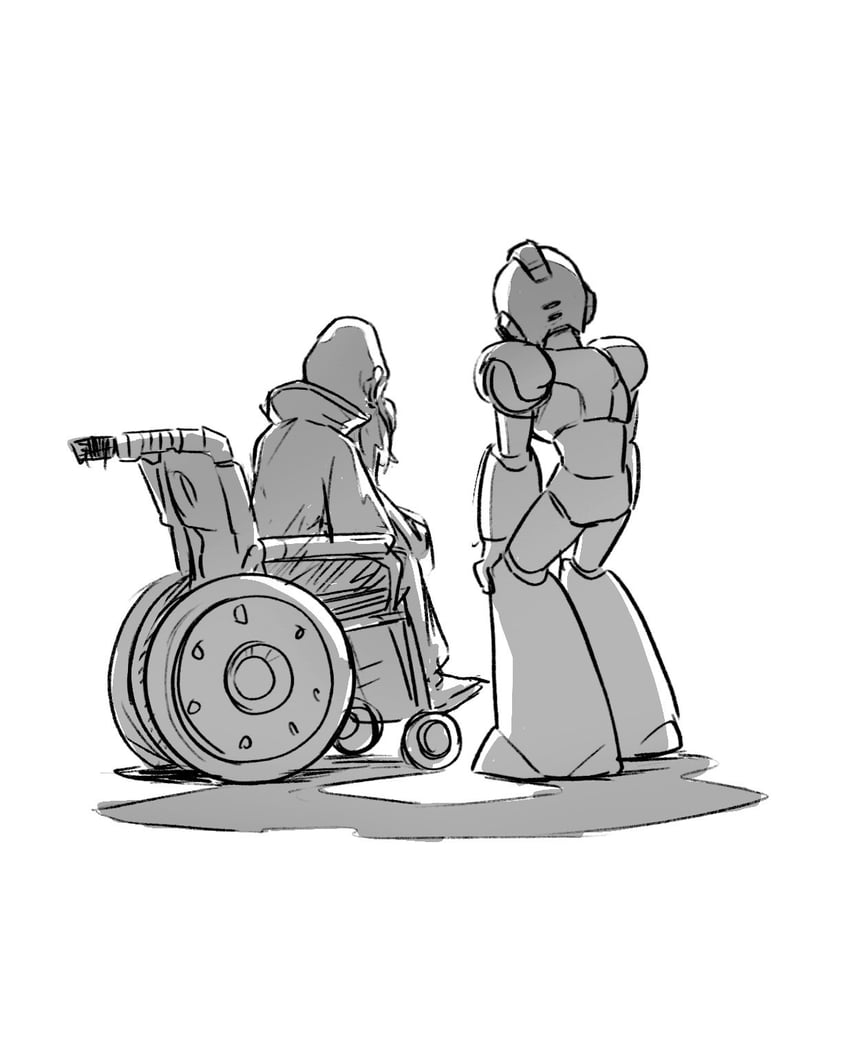 x and dr. cain (mega man and 2 more) drawn by tanaka_(is2_p)