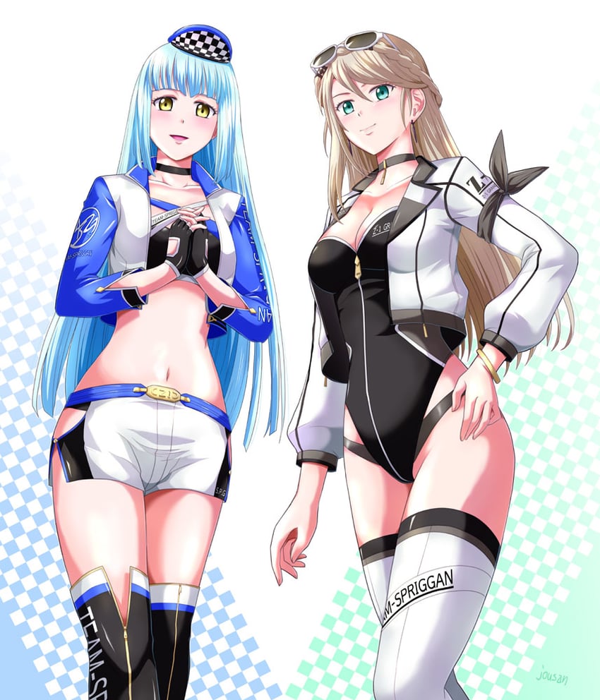 elaine auclair and risette twinings (eiyuu densetsu and 3 more) drawn by xiacheng_tatsuya