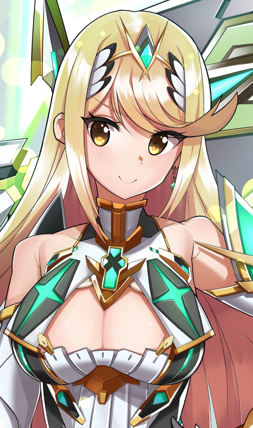 mythra (xenoblade chronicles and 1 more) drawn by nakazou2000