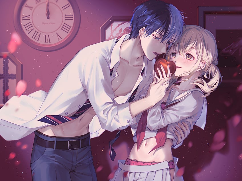 aoyagi touya and azusawa kohane (project sekai and 1 more) drawn by momoko_(momoko14)