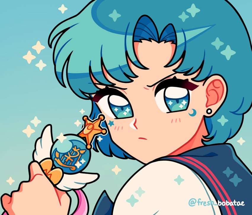 mizuno ami (bishoujo senshi sailor moon and 1 more) drawn by emily_kim