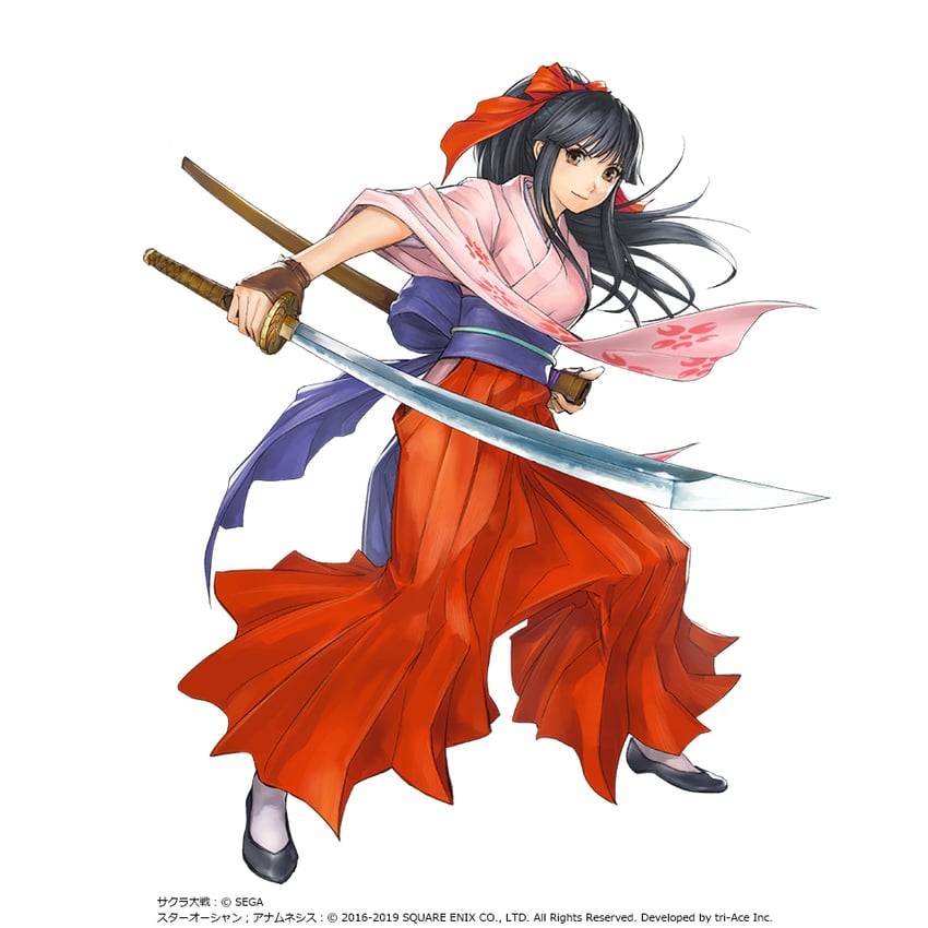 shinguuji sakura (star ocean and 2 more) drawn by naora_yusuke