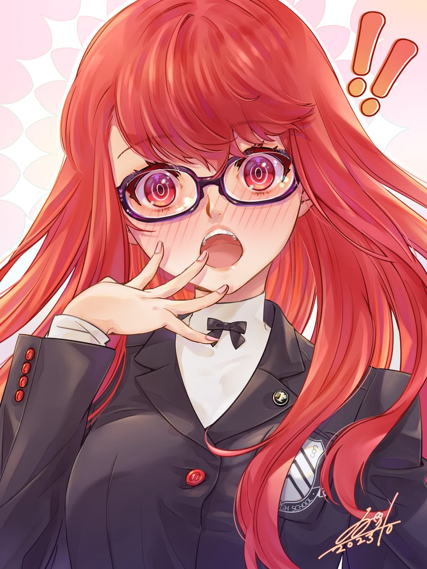 yoshizawa sumire (persona and 2 more) drawn by qoo1234