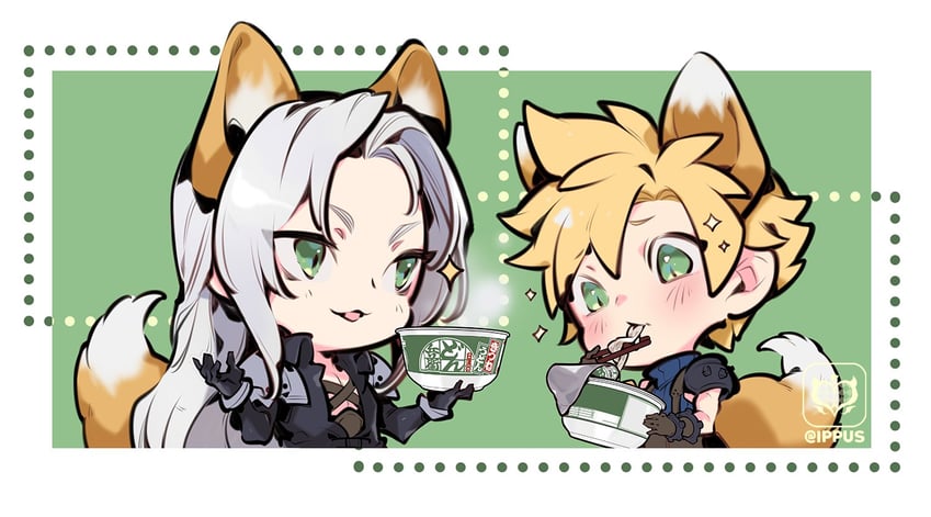 cloud strife and sephiroth (final fantasy and 4 more) drawn by ippus