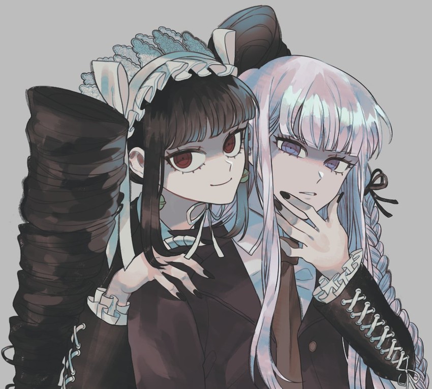 kirigiri kyoko and celestia ludenberg (danganronpa and 1 more) drawn by bong_(0u0bon)