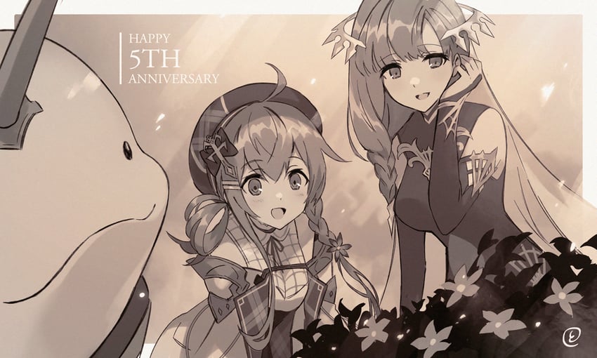 nikaia, selsieg, and plumeria (ta ga tame no alchemist) drawn by to_maru