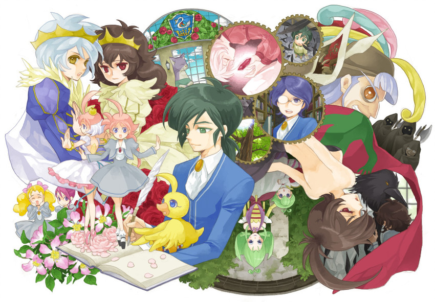 princess tutu, fakir, rue, ahiru, princess kraehe, and 12 more (princess tutu) drawn by ogura_(pixiv97931)