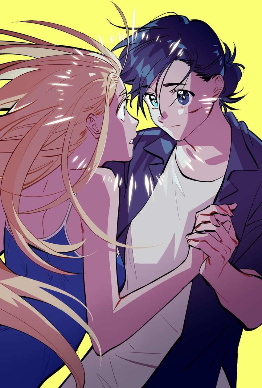 kofune ushio and ajiro shinpei (summertime render) drawn by kanngetsuan