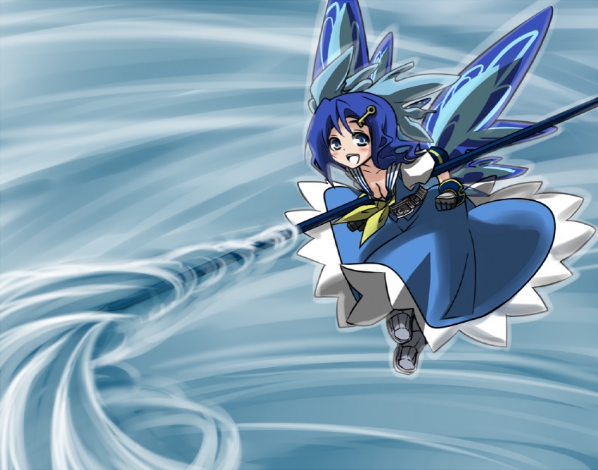 cirno, kamen rider den-o, and mizu cirno (touhou and 2 more) drawn by tamuhi