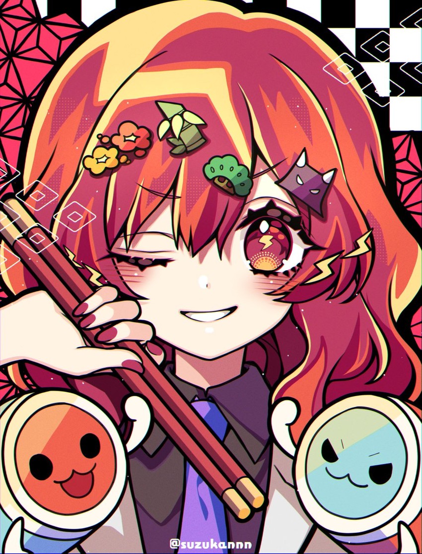 horikawa raiko, wada don, and wada katsu (touhou and 1 more) drawn by kyouda_suzuka