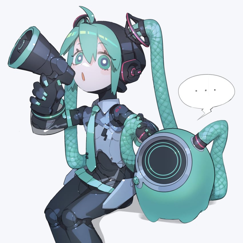 hatsune miku and proto miku (vocaloid) drawn by cheri_zao
