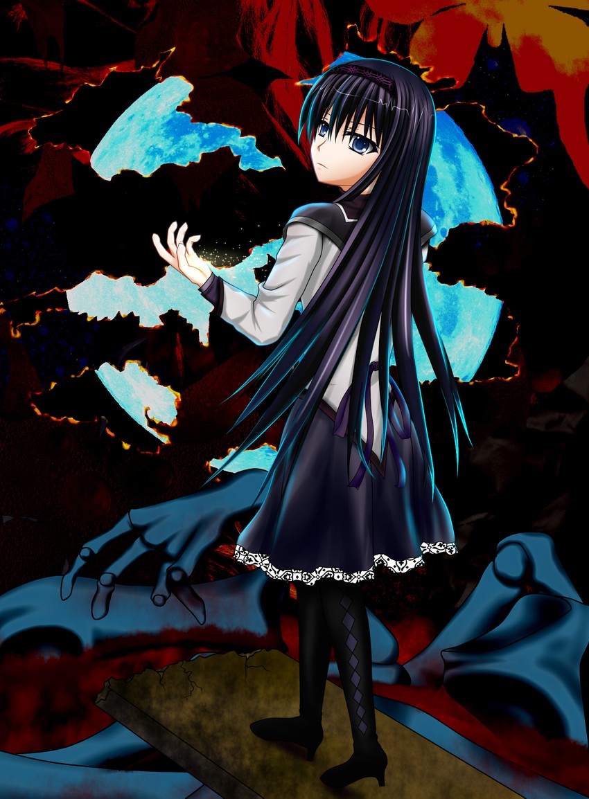 akemi homura (mahou shoujo madoka magica) drawn by rene_(e311)