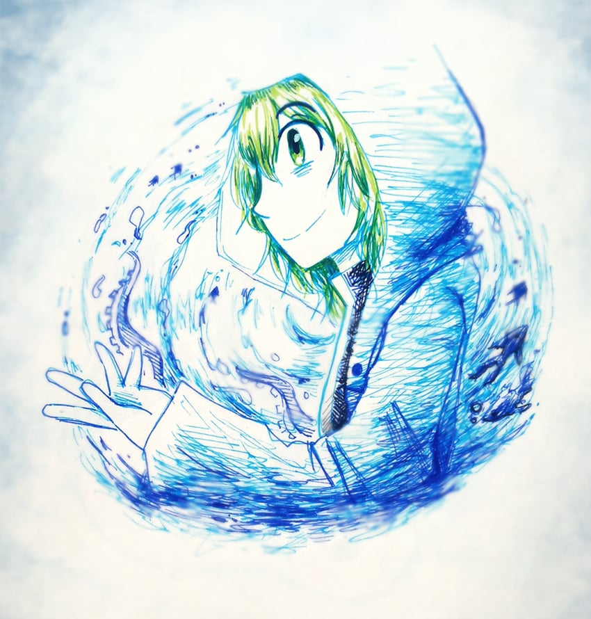 shitodo aoji (len'en) drawn by yamanoskk