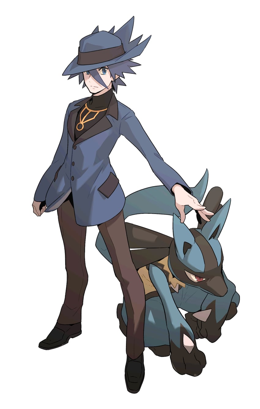 lucario and riley (pokemon and 1 more) drawn by redlhzz | Danbooru
