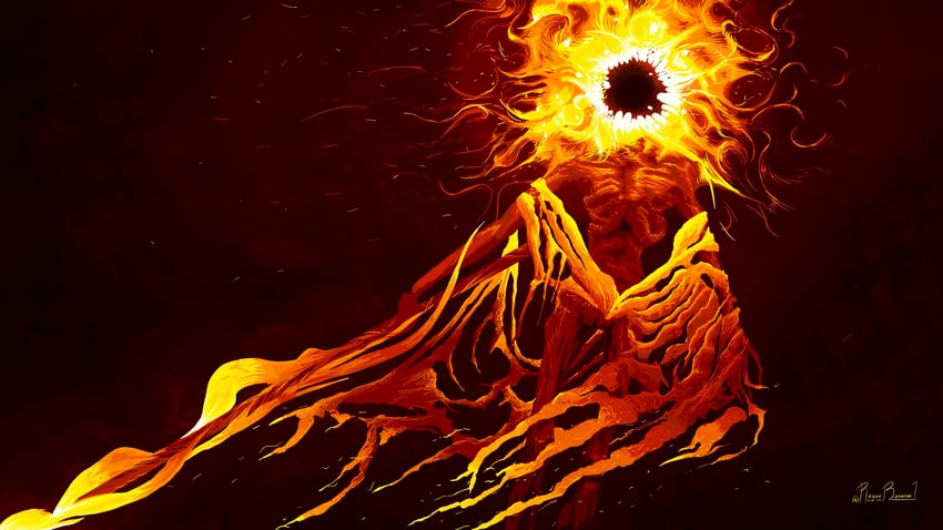 midra lord of frenzied flame (elden ring and 1 more) drawn by roguebananas