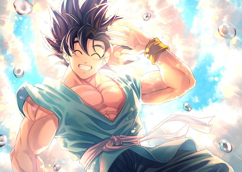 son goku (dragon ball and 1 more) drawn by mattari_illust