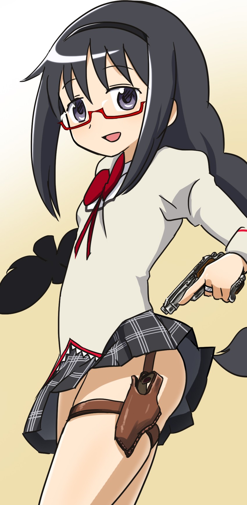akemi homura (mahou shoujo madoka magica) drawn by sat-c