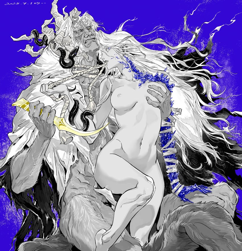 tarnished, morgott the omen king, and astrologer (elden ring) drawn by dizi930