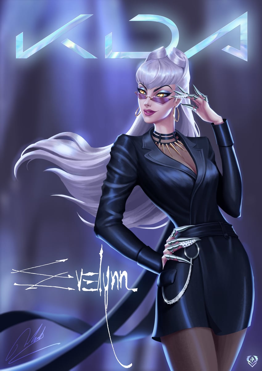 evelynn, k/da all out evelynn, and the baddest evelynn (league of legends) drawn by sirenia2608
