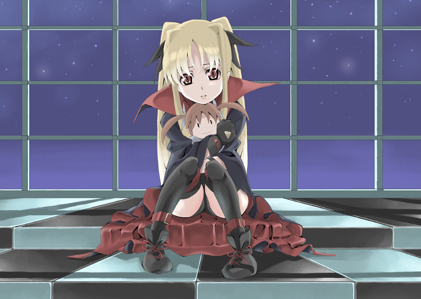 fate testarossa and takamachi nanoha (lyrical nanoha and 1 more) drawn by taiyaki_a