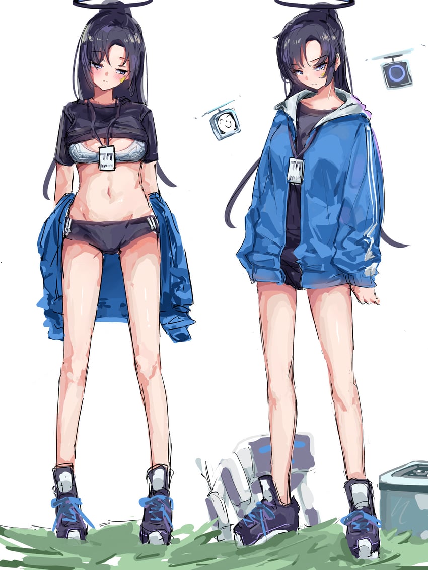 sensei, yuuka, and doodle sensei (blue archive) drawn by sstthei