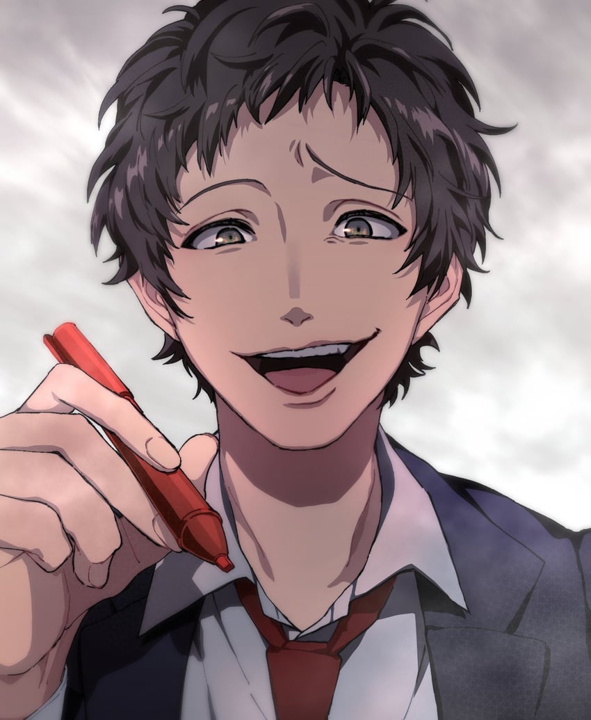 adachi tooru (persona and 1 more) drawn by kymgsn