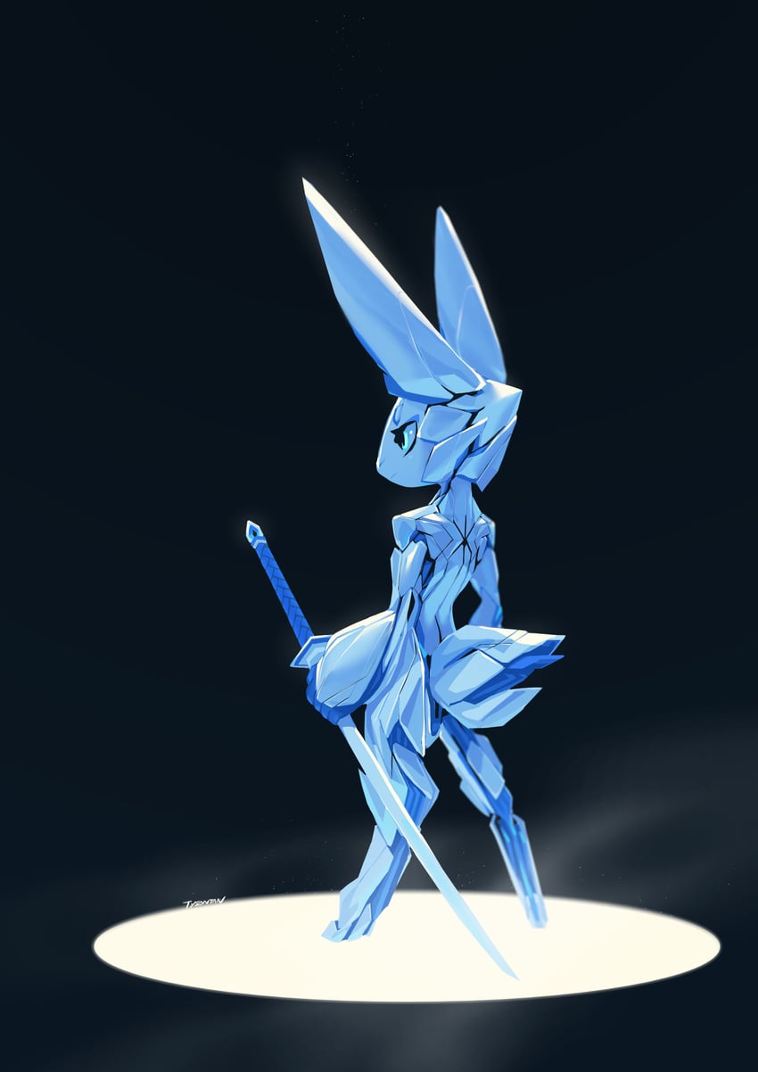 cloud the robot rabbit (original and 1 more) drawn by tyson_tan