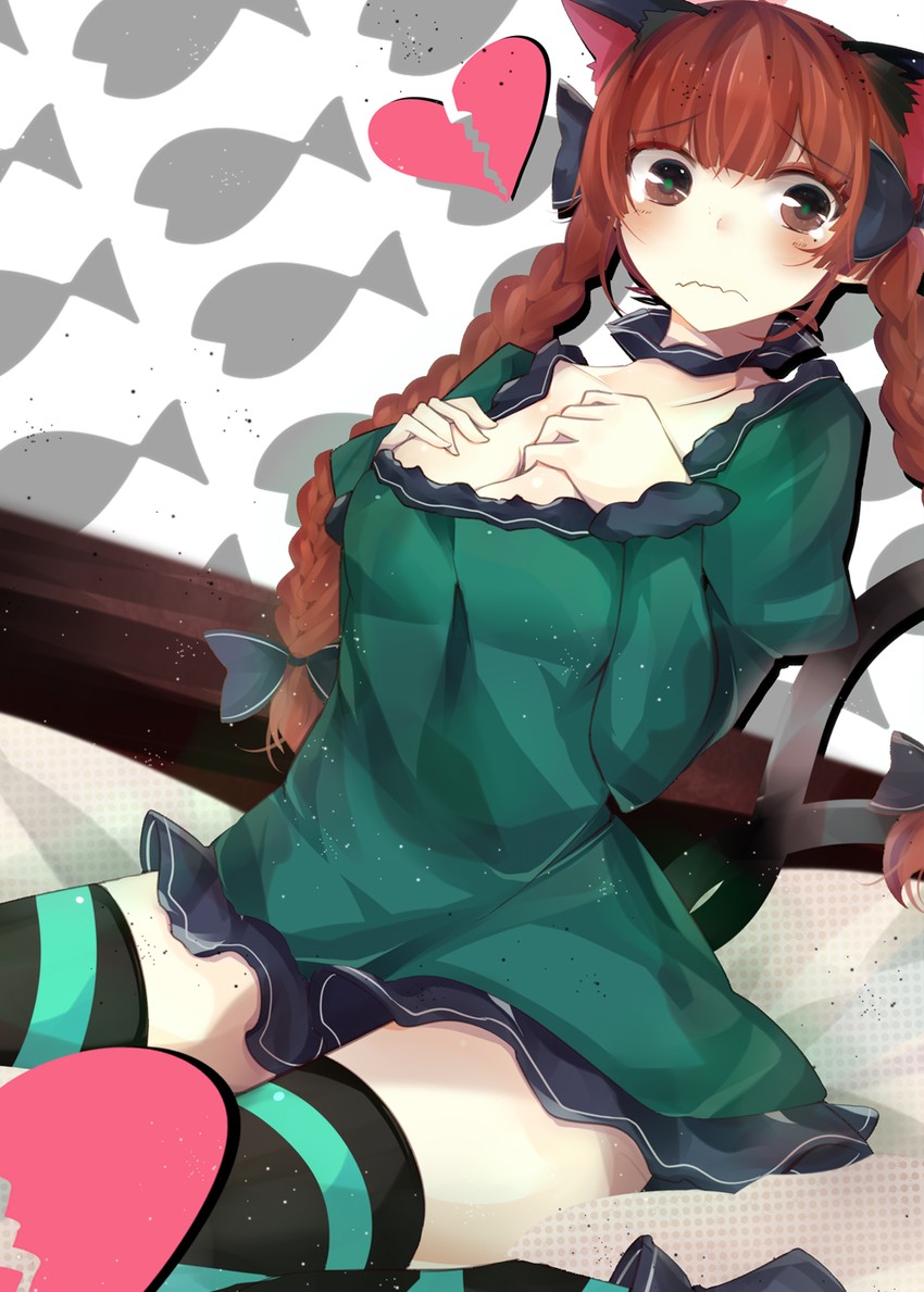 kaenbyou rin (touhou) drawn by benio_(dontsugel)