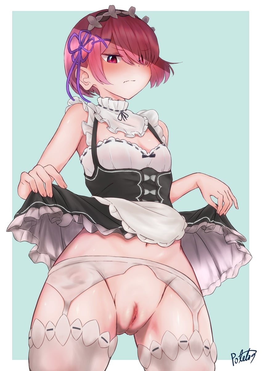 ram (re:zero kara hajimeru isekai seikatsu) drawn by withpote