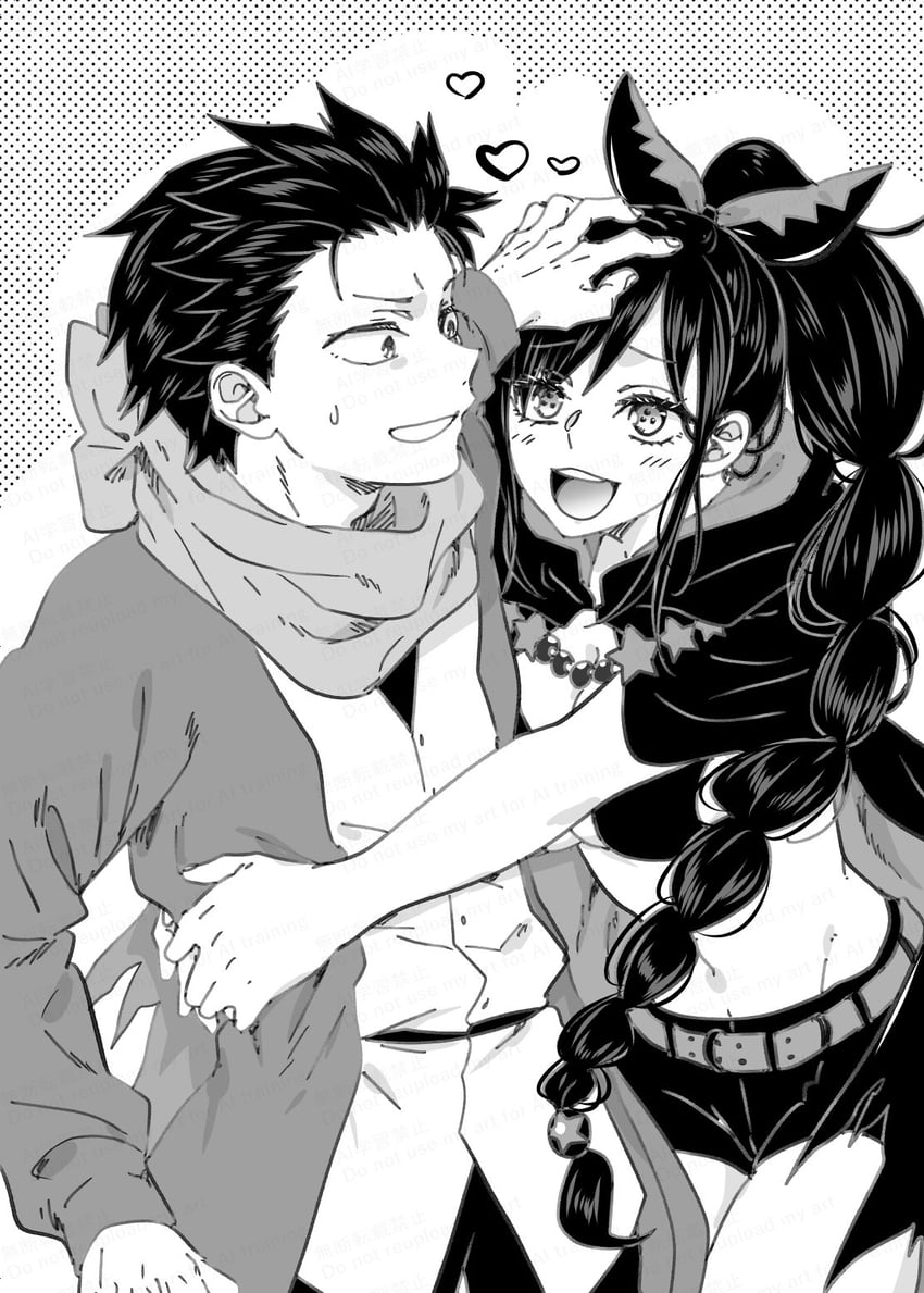 natsuki subaru and shaula (re:zero kara hajimeru isekai seikatsu) drawn by ikuhashi_muiko