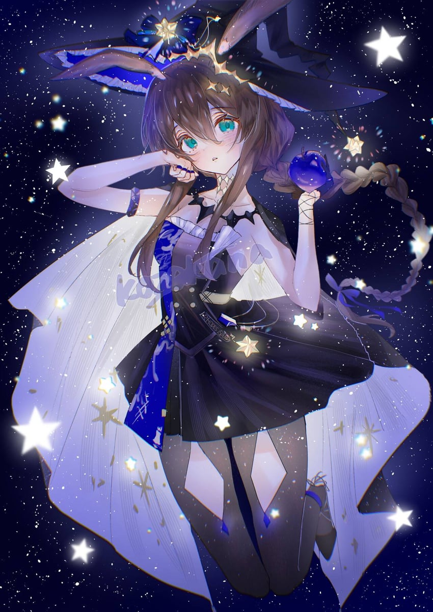 amiya (arknights and 1 more) drawn by yu_jiang_(kozakana)