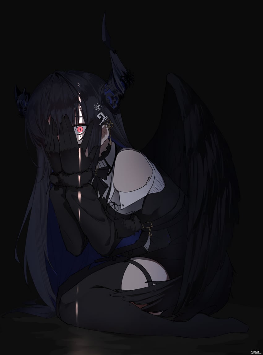 nerissa ravencroft (hololive and 1 more) drawn by soap_(sifxi_)