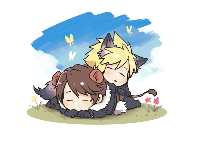 cloud strife and squall leonhart (final fantasy and 3 more) drawn by nisankagames
