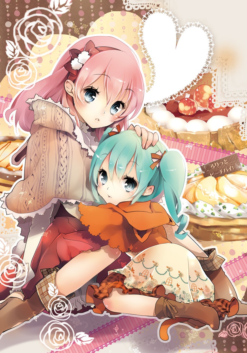 hatsune miku and megurine luka (vocaloid) drawn by matoki_misa