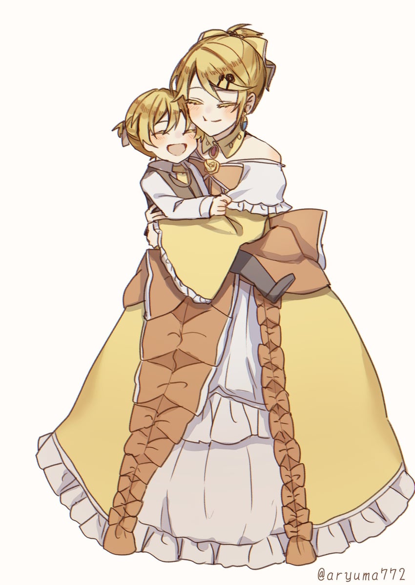 kagamine rin, kagamine len, riliane lucifen d'autriche, and allen avadonia (vocaloid and 2 more) drawn by aryuma772
